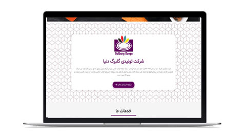 نمونه کار طراحی سایت حرفه ای در ایران